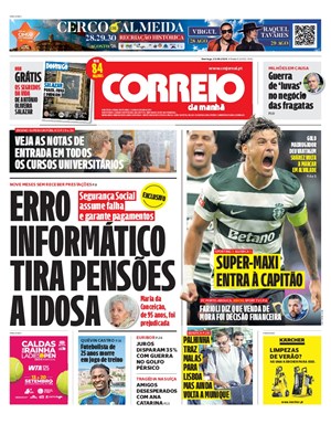 Capa de Correio da Manhã