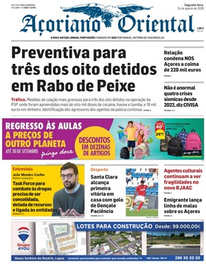 Capa de Açoriano Oriental