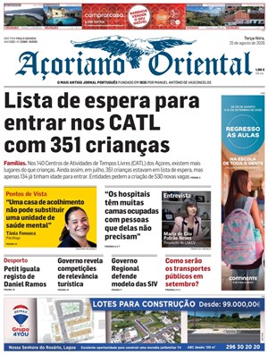 Capa de Açoriano Oriental