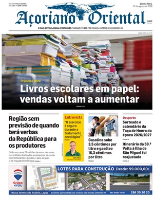 Capa de Açoriano Oriental