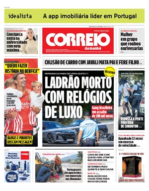 Capa de Correio da Manhã