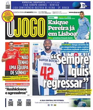Capa de O Jogo