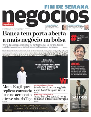 Capa de Jornal Negócios