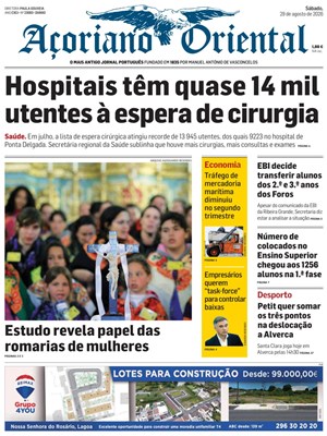 Capa de Açoriano Oriental