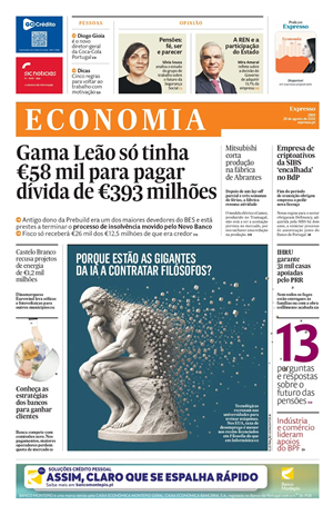 Capa de Expresso Economia