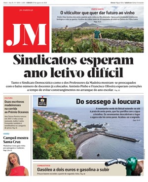 Capa de Jornal Madeira