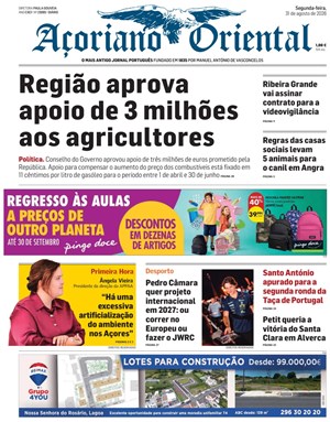 Capa de Açoriano Oriental