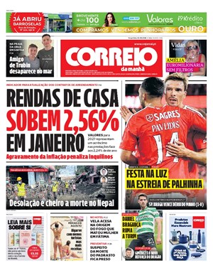 Capa de Correio da Manhã