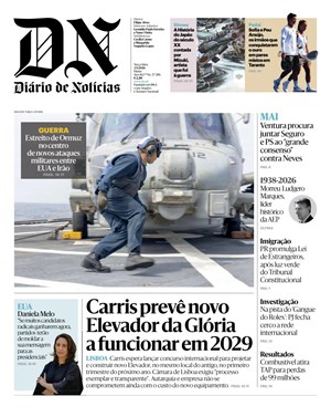 Capa de Diário de Notícias