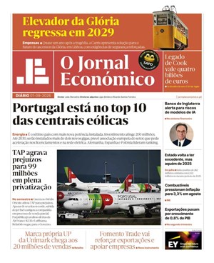 Capa de Jornal Económico