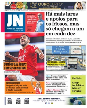 Capa de Jornal de Notícias