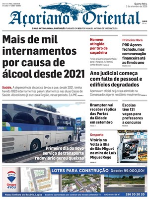 Capa de Açoriano Oriental