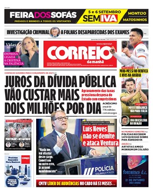 Capa de Correio da Manhã