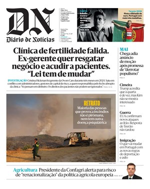 Capa de Diário de Notícias