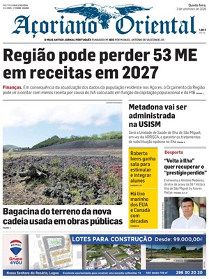 Capa de Açoriano Oriental