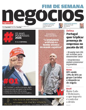 Capa de Jornal Negócios