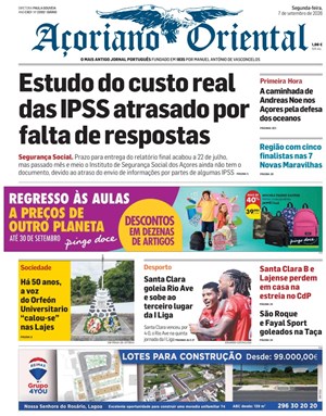 Capa de Açoriano Oriental