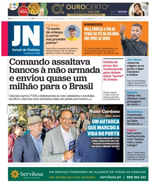 Capa de Jornal de Notícias