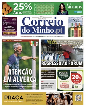 Capa de Correio do Minho