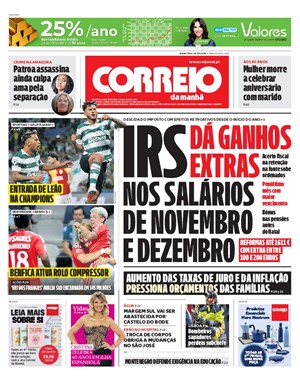 Capa de Correio da Manhã