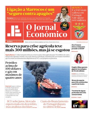 Capa de Jornal Económico