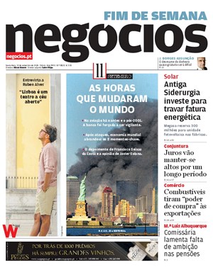 Capa de Jornal Negócios
