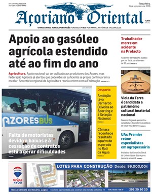Capa de Açoriano Oriental
