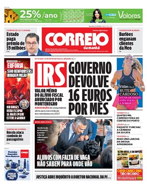 Capa de Correio da Manhã