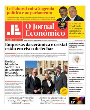 Capa de Jornal Económico