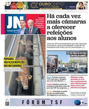 Capa de Jornal de Notícias