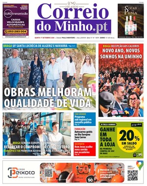 Capa de Correio do Minho