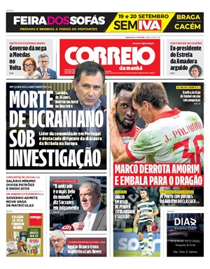 Capa de Correio da Manhã