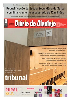 Capa de Diário do Alentejo