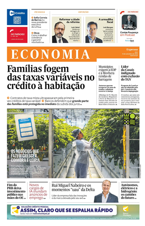 Capa de Expresso Economia