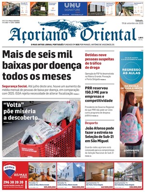 Capa de Açoriano Oriental