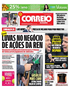 Capa de Correio da Manhã