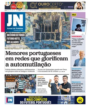 Capa de Jornal de Notícias