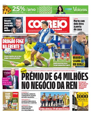Capa de Correio da Manhã