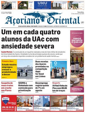Capa de Açoriano Oriental