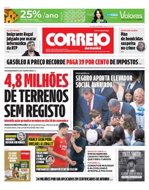 Capa de Correio da Manhã