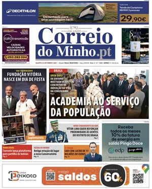Capa de Correio do Minho