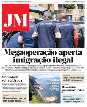 Capa de Jornal Madeira