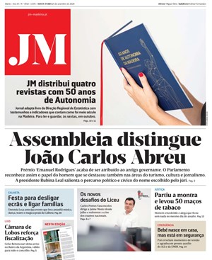 Capa de Jornal Madeira