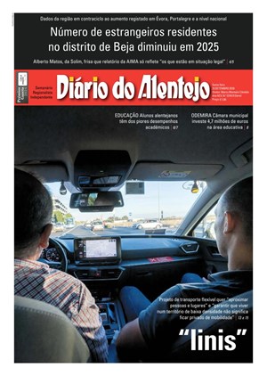 Capa de Diário do Alentejo