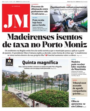 Capa de Jornal Madeira
