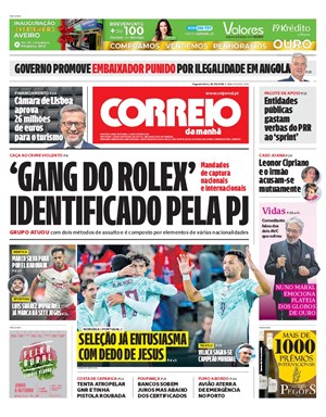 Capa de Correio da Manhã