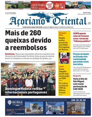 Capa de Açoriano Oriental