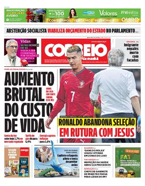 Capa de Correio da Manhã