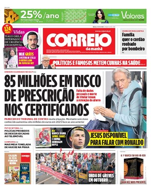 Capa de Correio da Manhã