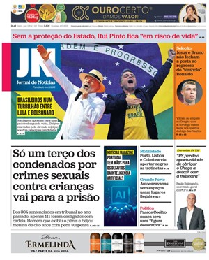 Capa de Jornal de Notícias